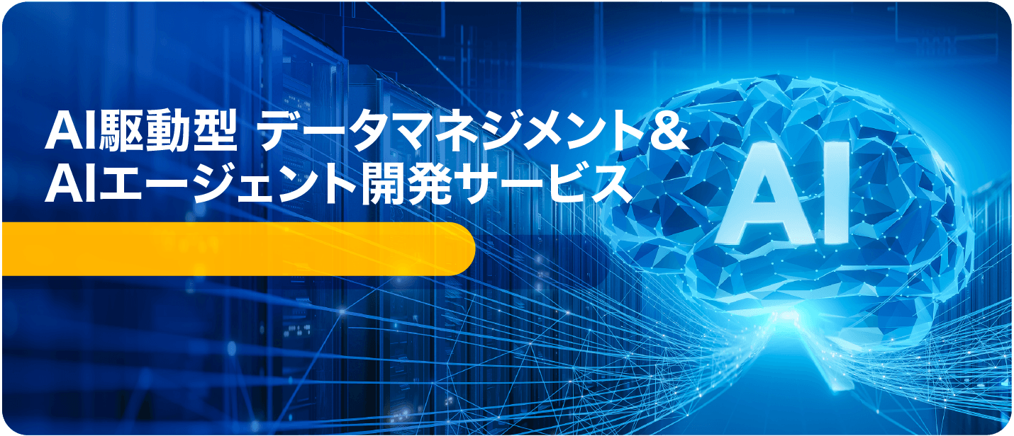 AI駆動型 データマネジメント＆AIエージェント開発サービス